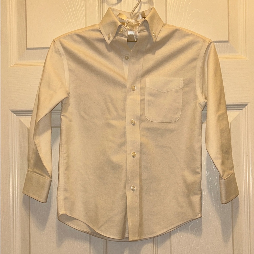 Class Club Gold Label Boys White Button Down Oxford